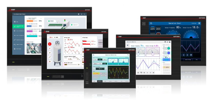 New Graphic Operation Terminals from Mitsubishi Electric Provide